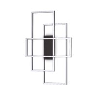 Lampada Da Soffitto Frame Pl Rettangolo Nero Ideal-Lux
