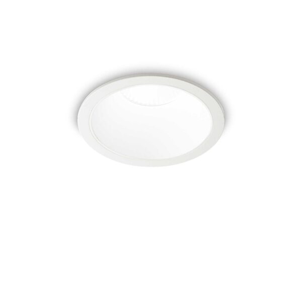 Lampada Da Incasso Game Trim Round 11W 3000K Wh Wh Ip65 Ideal-Lux