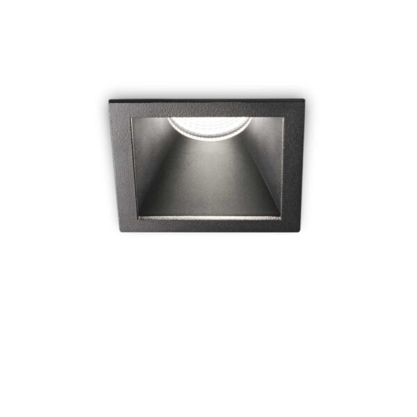 Lampada Da Incasso Game Trim Square 11W 3000K Bk Bk Ip65 Ideal-Lux