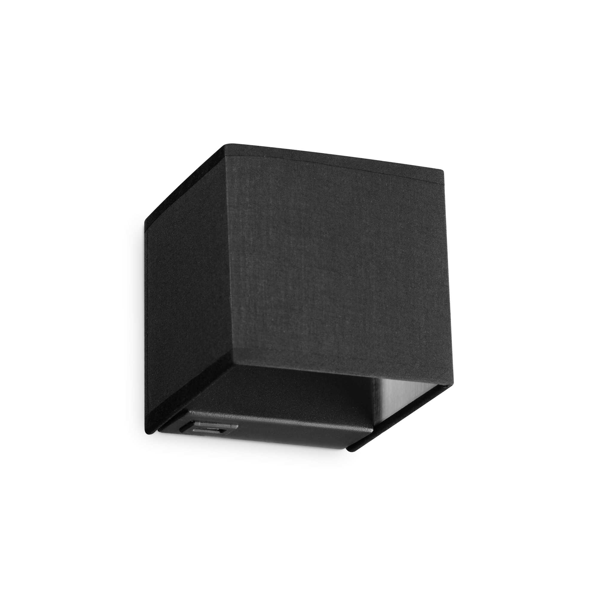 Lampada Da Parete Kid Map1 Nero Ideal-Lux