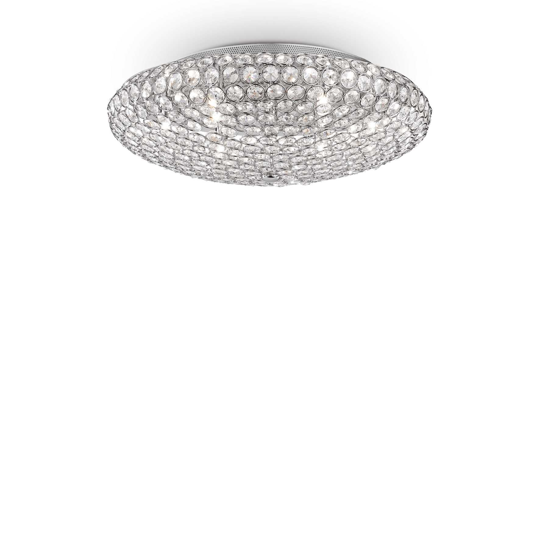 Lampada Da Soffitto King Pl9 Cromo Ideal-Lux