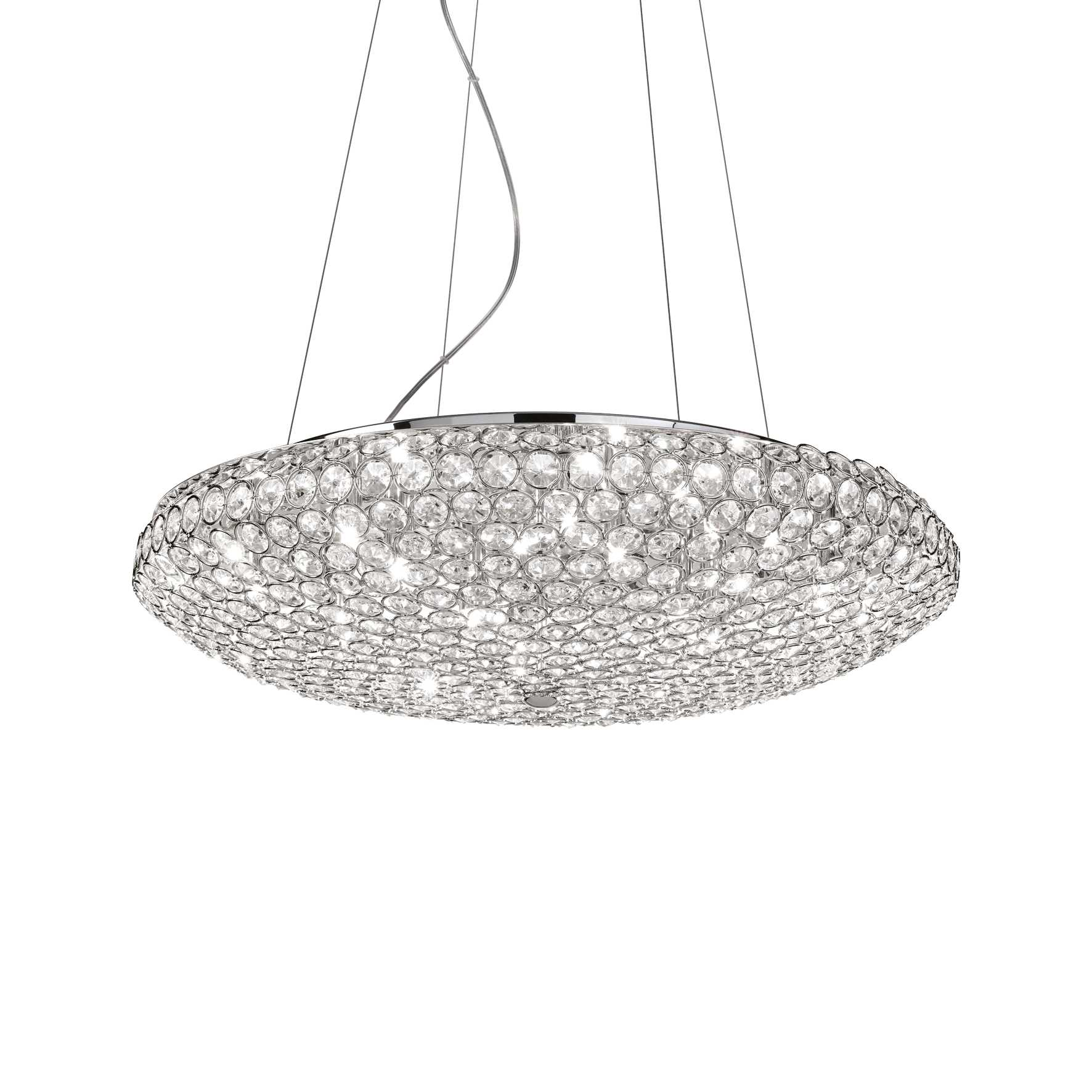 Lampada A Sospensione King Sp12 Cromo Ideal-Lux