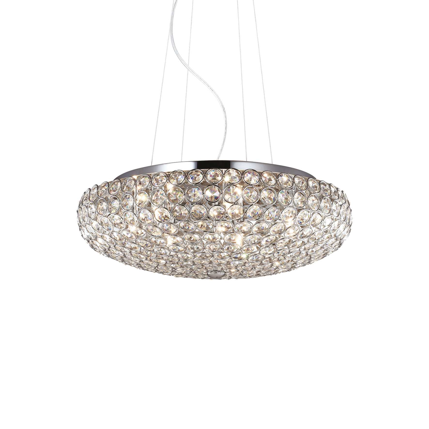 Lampada A Sospensione King Sp7 Cromo Ideal-Lux