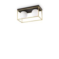 Lampada Da Soffitto Lingotto Pl2 Ottone Ideal-Lux