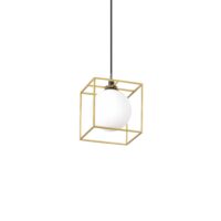 Lampada A Sospensione Lingotto Sp1 Ottone Ideal-Lux