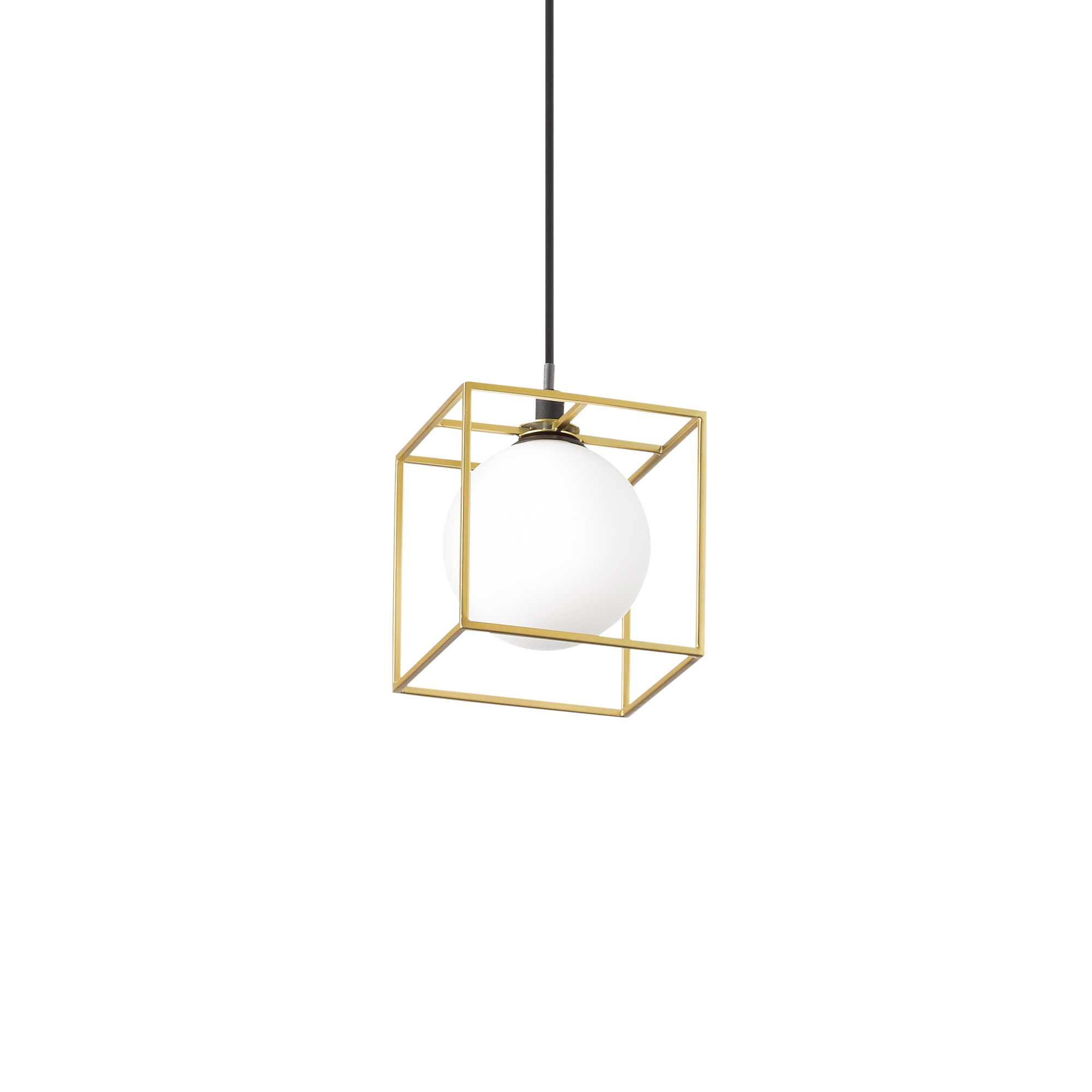 Lampada A Sospensione Lingotto Sp1 Ottone Ideal-Lux