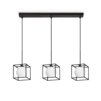 Lampada A Sospensione Lingotto Sp3 Single Nero Ideal-Lux