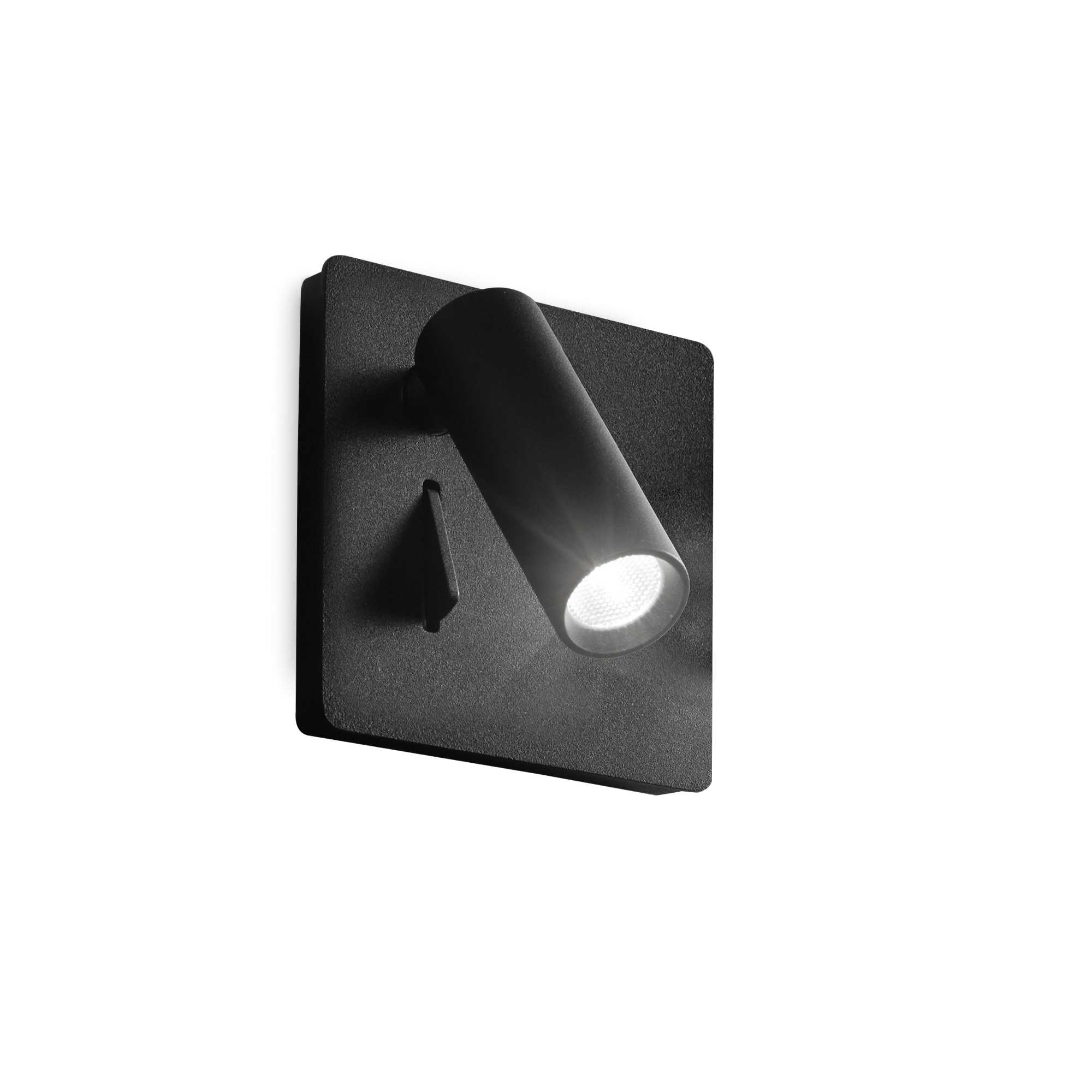 Lampada Da Parete Lite Ap Nero Ideal-Lux
