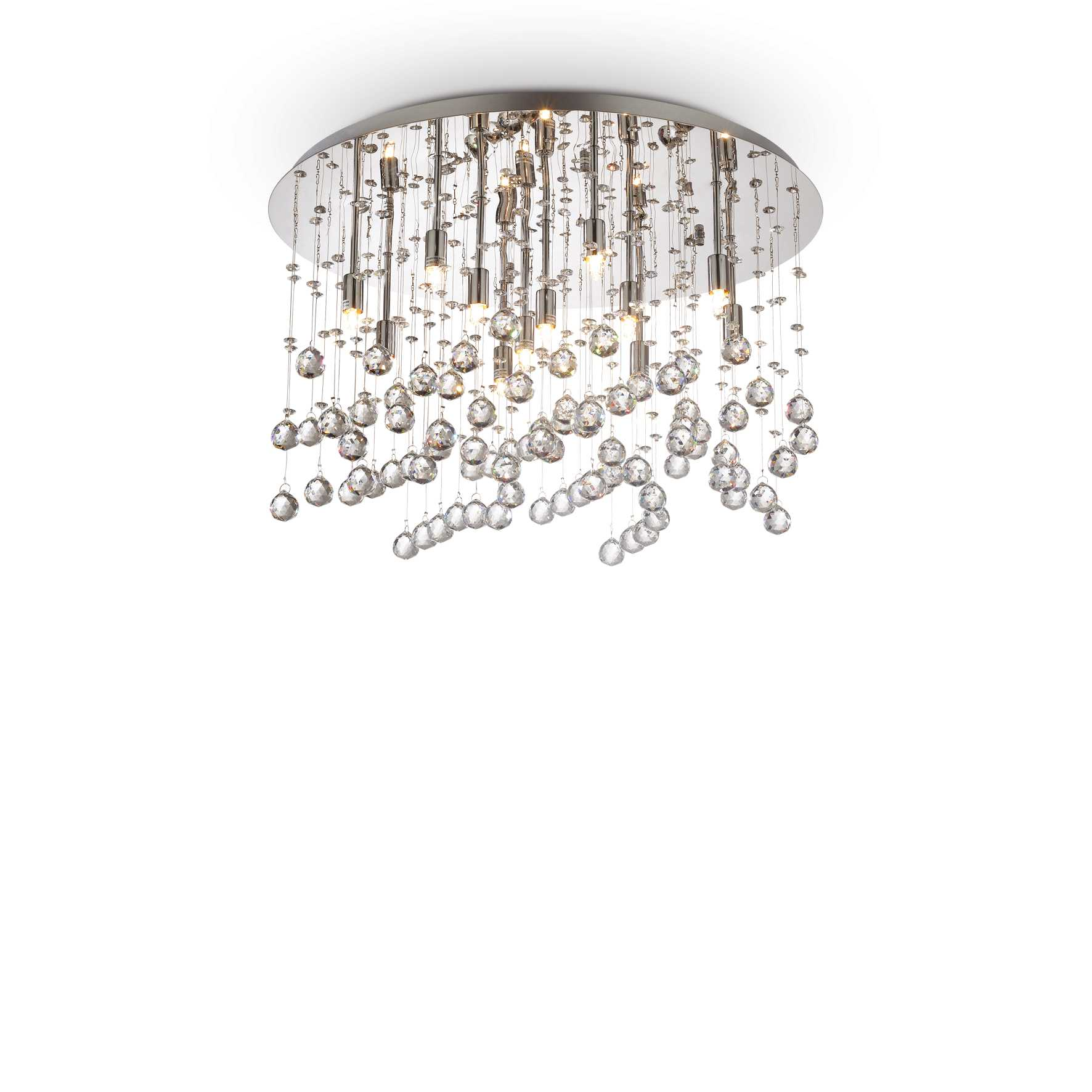 Lampada Da Soffitto Moonlight Pl12 Cromo Ideal-Lux