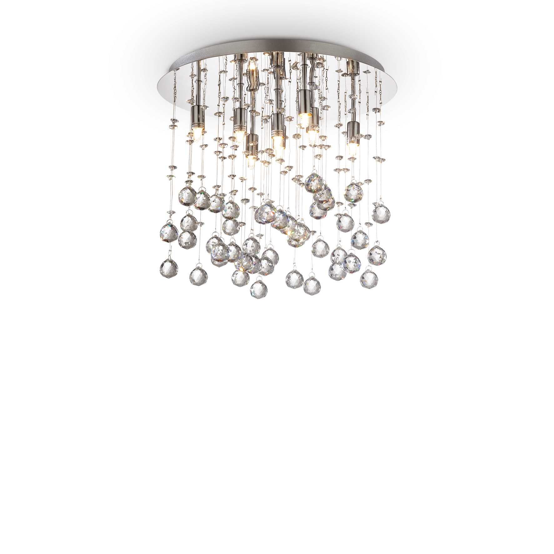Lampada Da Soffitto Moonlight Pl8 Cromo Ideal-Lux