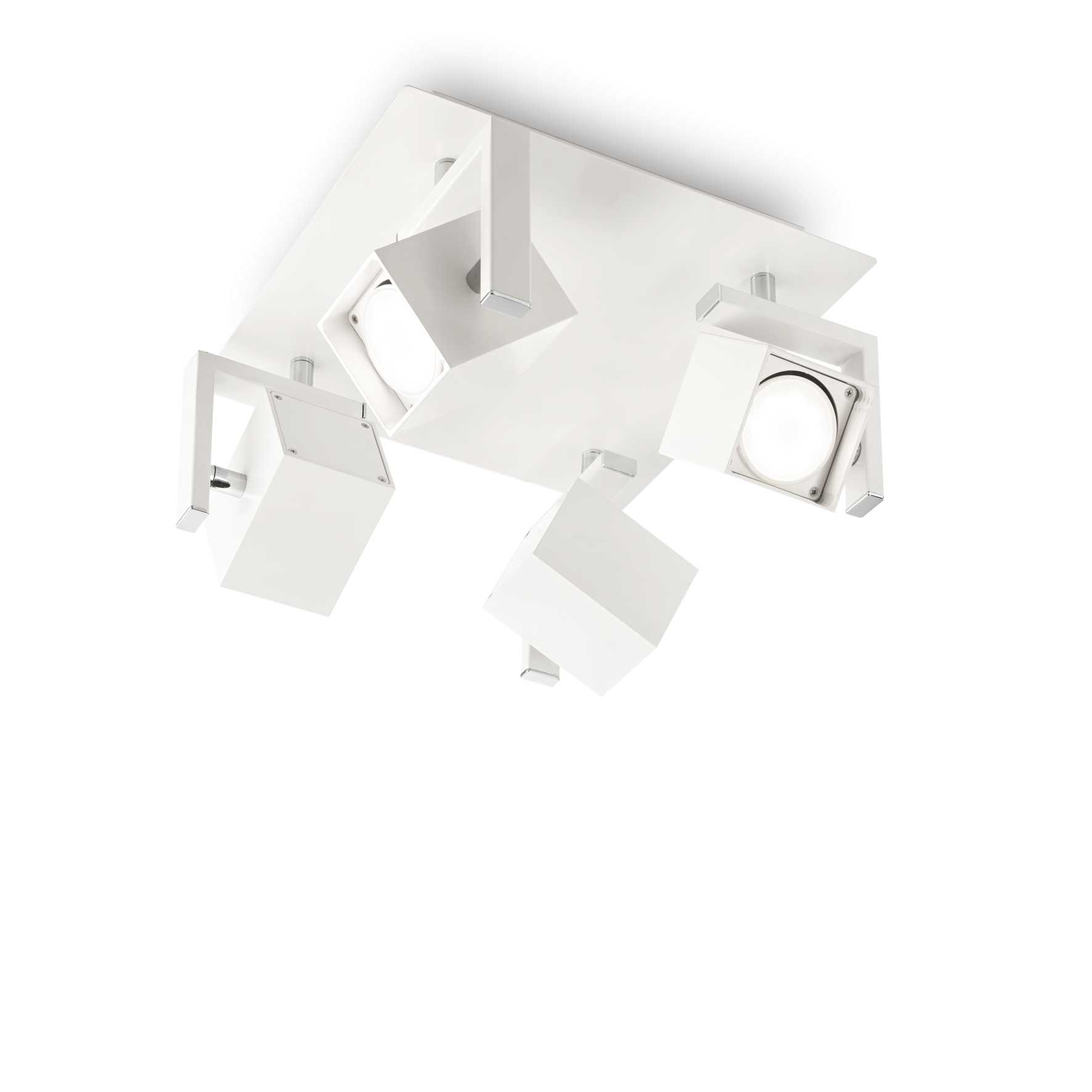 Lampada Da Soffitto Mouse Pl4 Bianco Ideal-Lux
