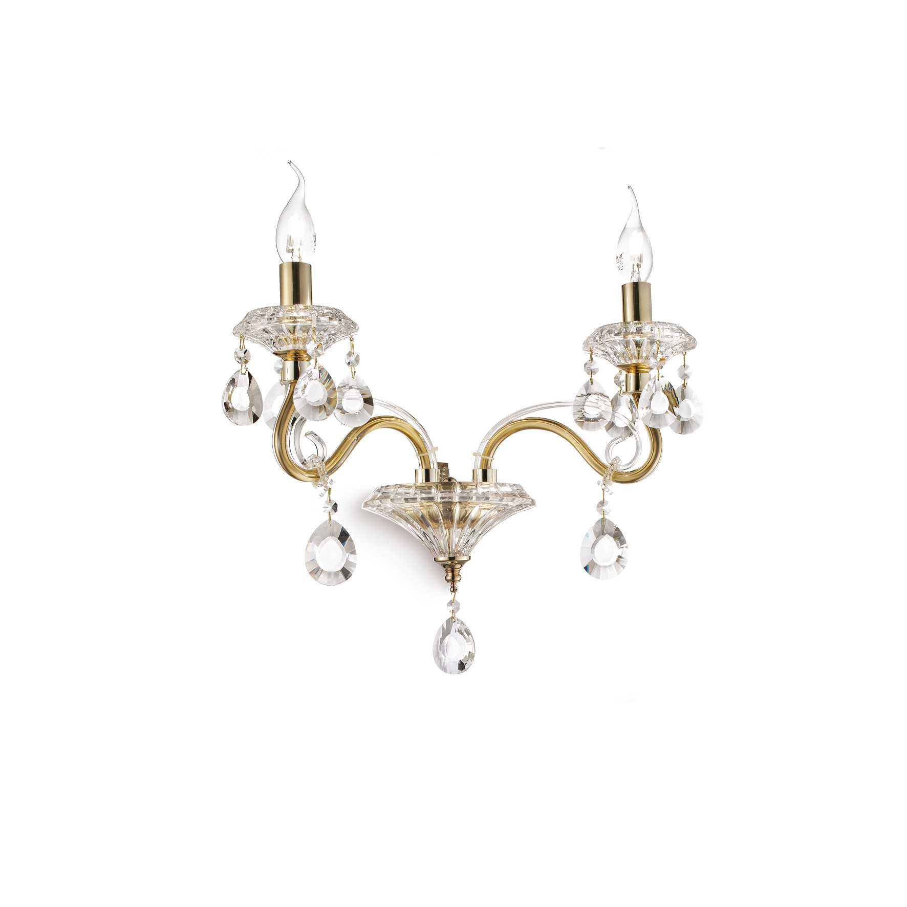 Lampada Da Parete Negresco Ap2 Oro Ideal-Lux