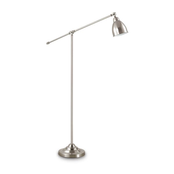 Lampada Da Terra Newton Pt1 Nickel Ideal-Lux