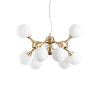 Lampada A Sospensione Nodi Sp9 Ottone Ideal-Lux