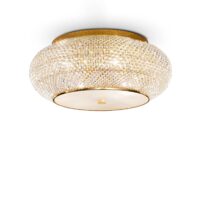 Lampada Da Soffitto Pasha' Pl10 Oro Ideal-Lux