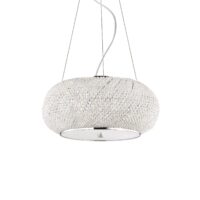 Lampada A Sospensione Pasha' Sp6 Cromo Ideal-Lux