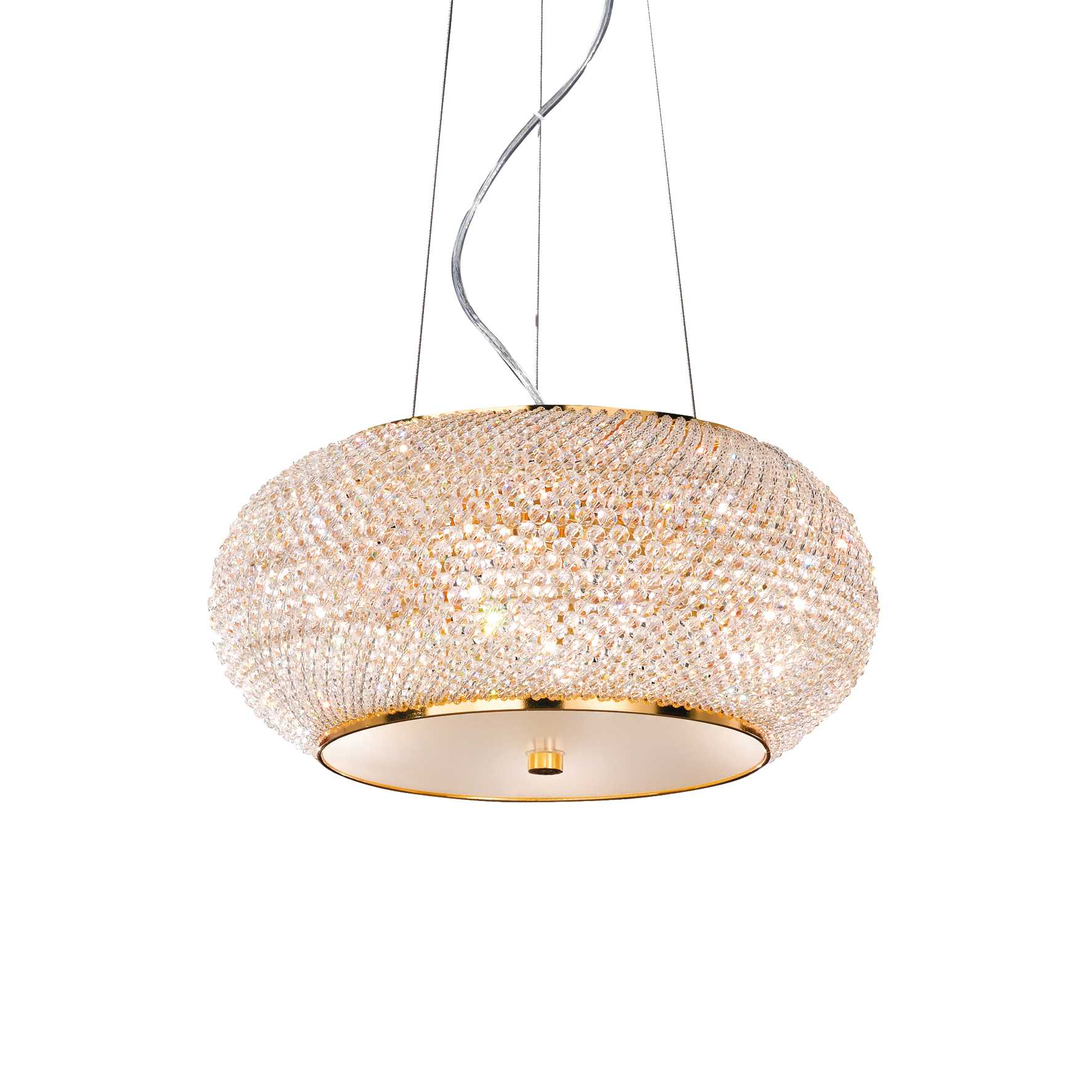 Lampada A Sospensione Pasha' Sp6 Oro Ideal-Lux