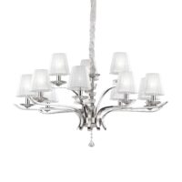 Lampada A Sospensione Pegaso Sp12 Bianco Ideal-Lux