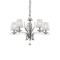 Lampada A Sospensione Pegaso Sp5 Bianco Ideal-Lux