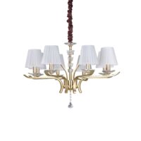 Lampada A Sospensione Pegaso Sp8 Ottone Ideal-Lux