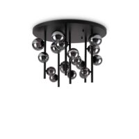 Lampada Da Soffitto Perlage Pl18 Fume' Ideal-Lux
