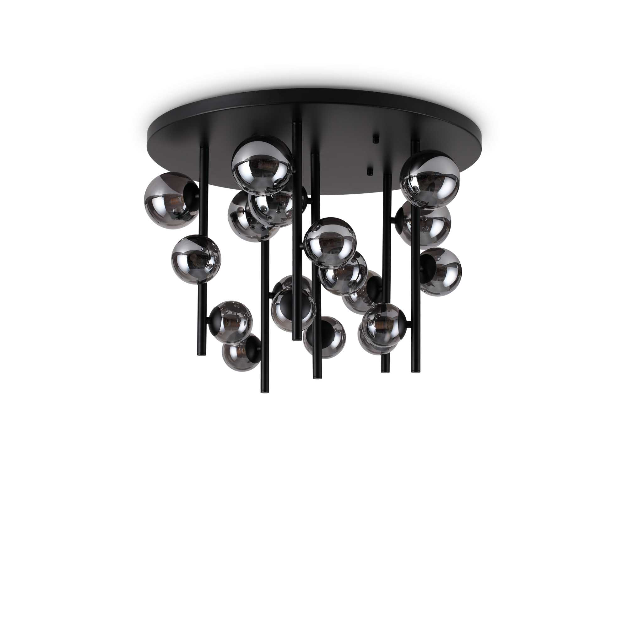 Lampada Da Soffitto Perlage Pl18 Fume' Ideal-Lux