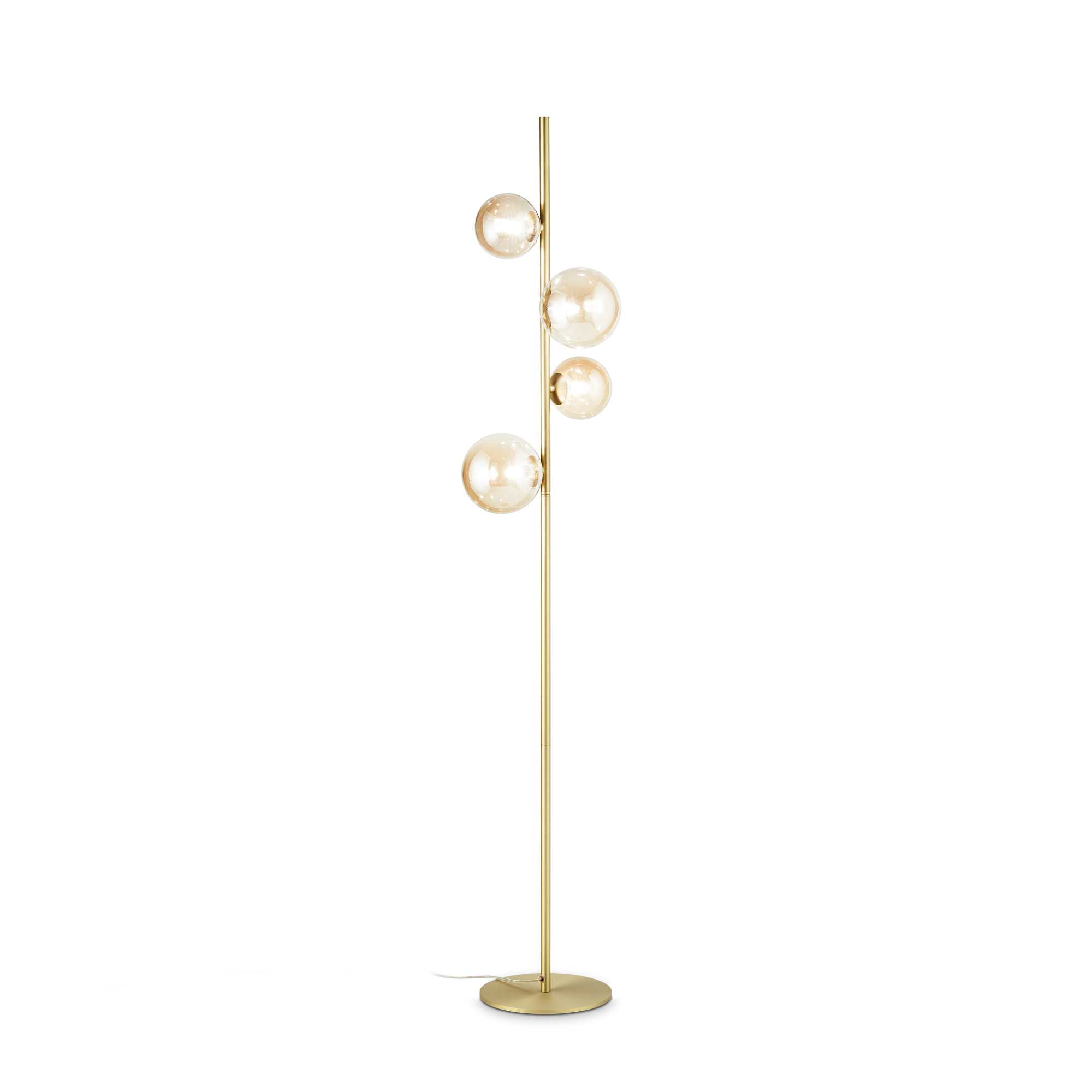 Lampada Da Terra Perlage Pt4 Ambra Ideal-Lux