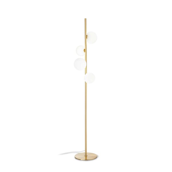 Lampada Da Terra Perlage Pt4 Bianco Ideal-Lux