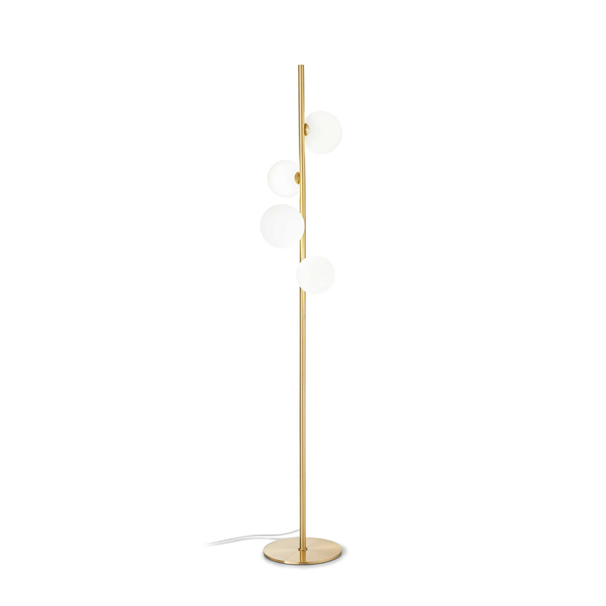 Lampada Da Terra Perlage Pt4 Bianco Ideal-Lux
