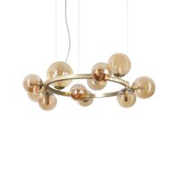 Lampada A Sospensione Perlage Sp11 Ambra Ideal-Lux