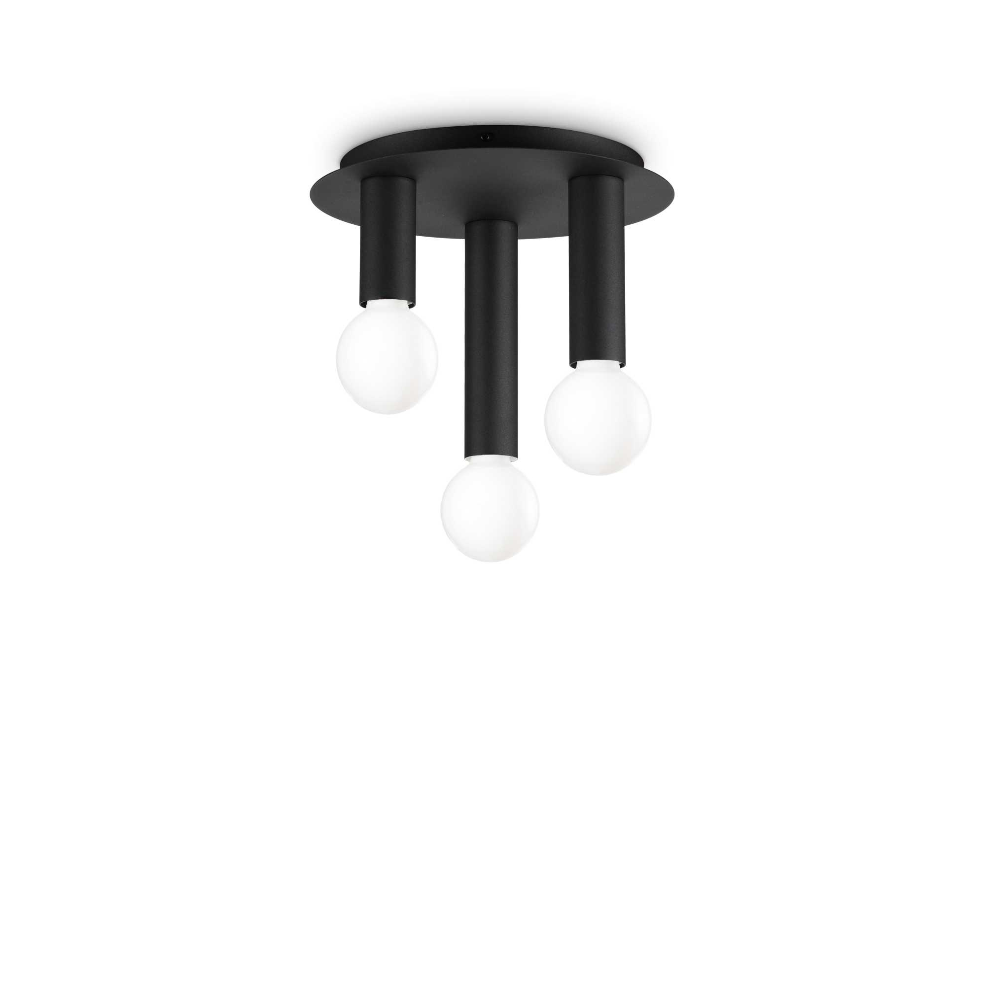 Lampada Da Soffitto Petit Pl3 Nero Ideal-Lux