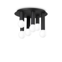 Lampada Da Soffitto Petit Pl6 Nero Ideal-Lux