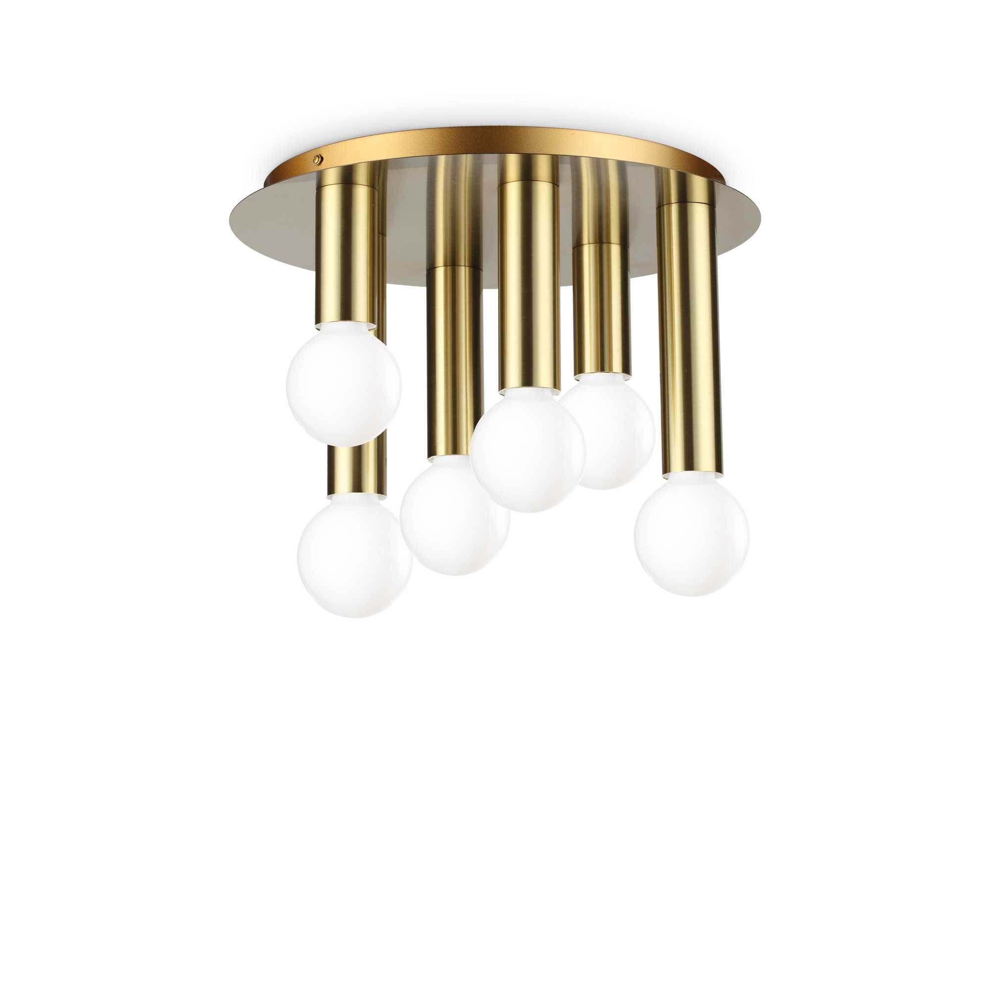 Lampada Da Soffitto Petit Pl6 Ottone Ideal-Lux