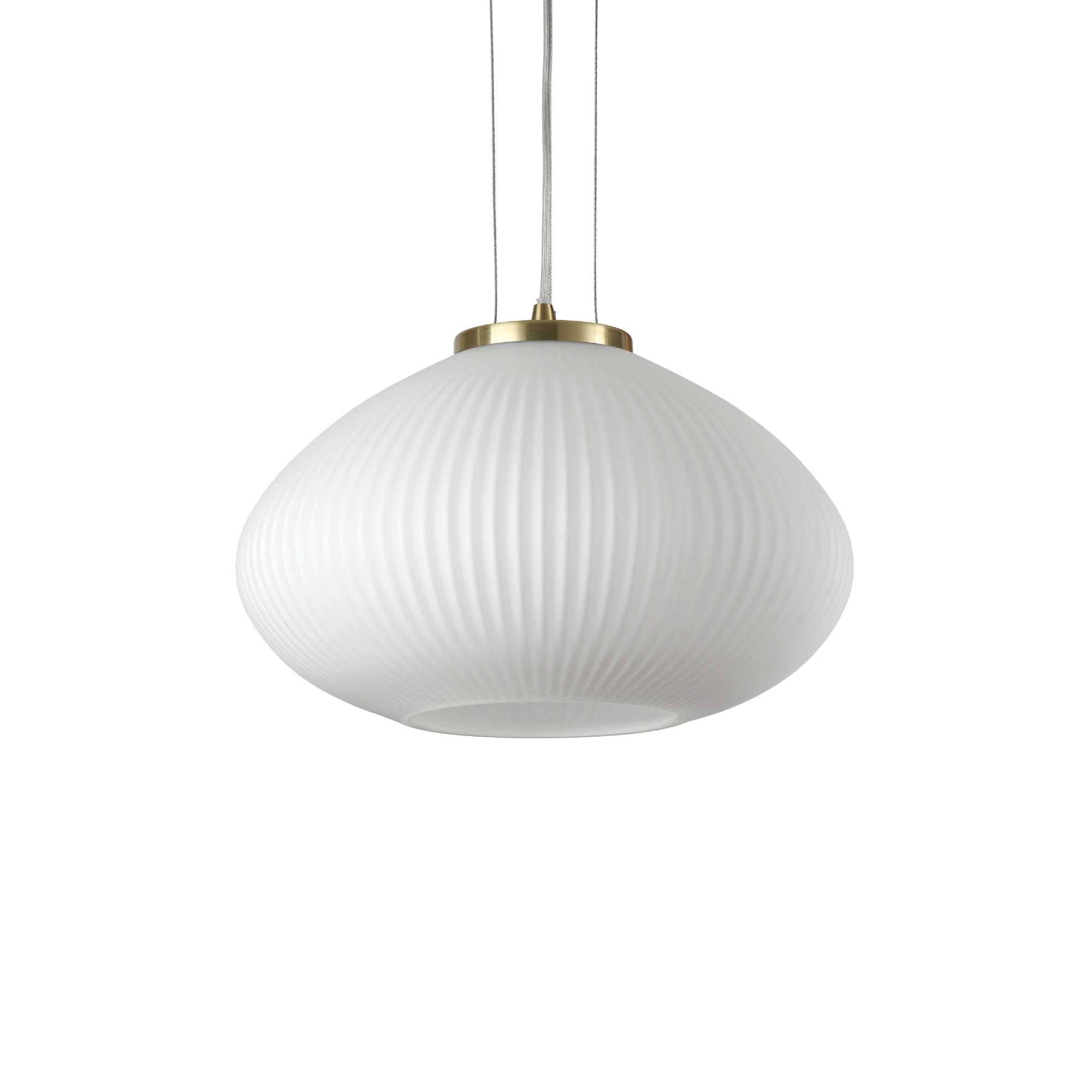 Lampada A Sospensione Plisse' Sp1 D35 Ottone Ideal-Lux