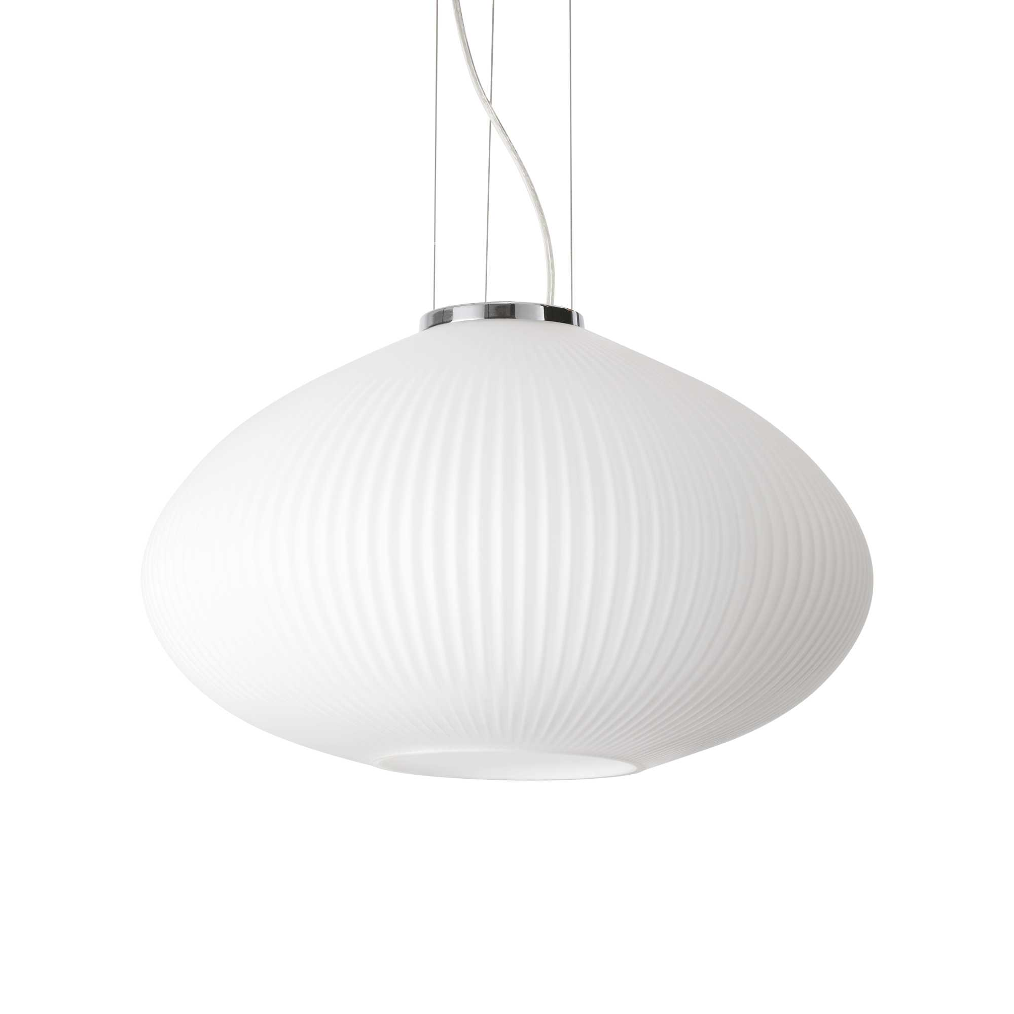 Lampada A Sospensione Plisse' Sp1 D45 Cromo Ideal-Lux