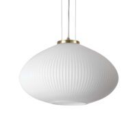 Lampada A Sospensione Plisse' Sp1 D45 Ottone Ideal-Lux
