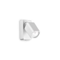Lampada Da Parete Rudy Ap1 Square Bianco Ideal-Lux