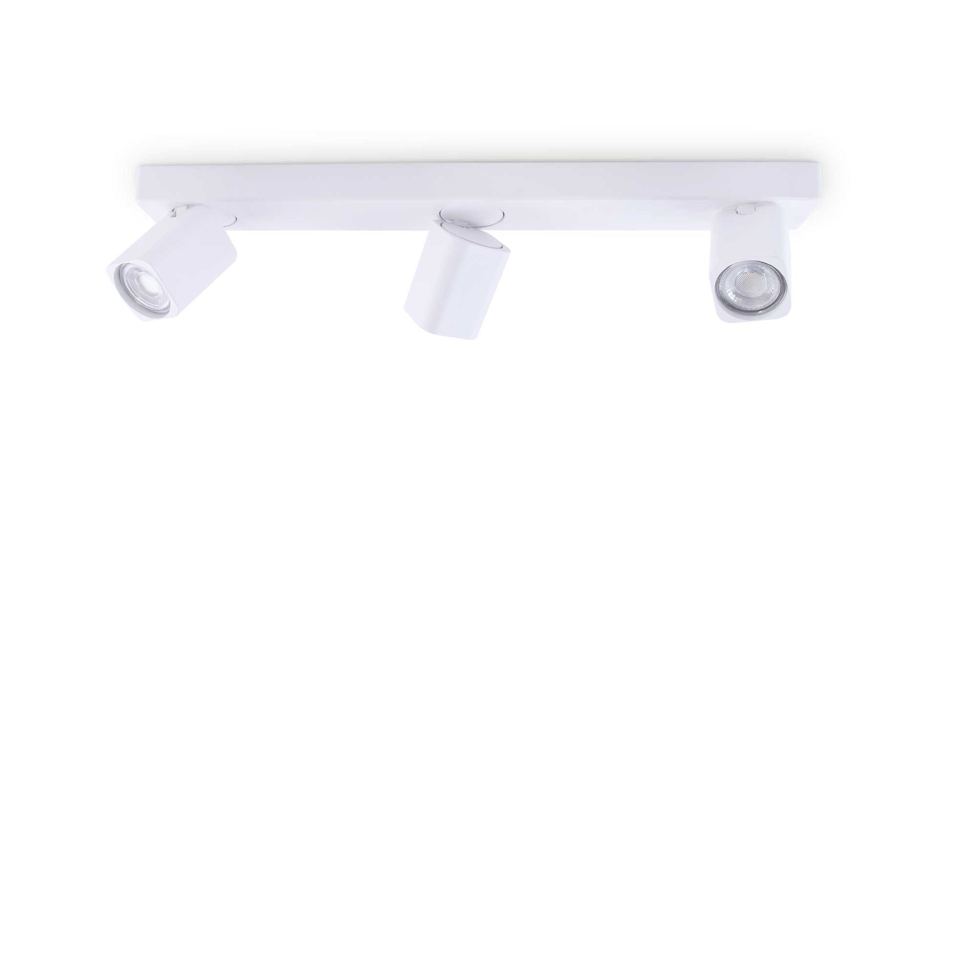 Lampada Da Soffitto Rudy Pl3 Square Bianco Ideal-Lux