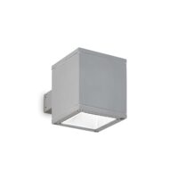 Lampada Da Parete Snif Ap1 Square Grigio Ideal-Lux
