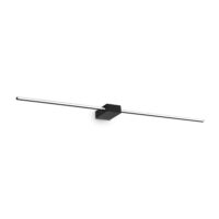 Lampada Da Parete Theo Ap D115 Nero Ideal-Lux