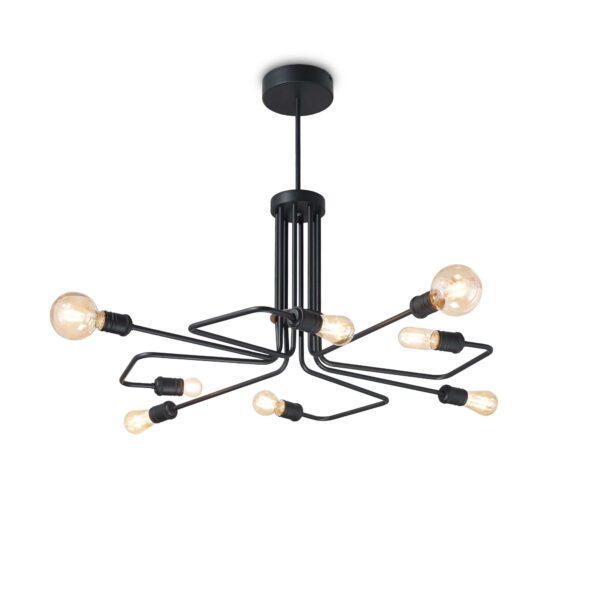 Lampada A Sospensione Triumph Sp8 Nero Ideal-Lux