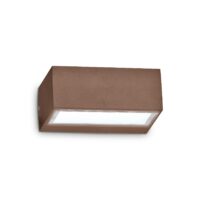 Lampada Da Parete Twin Ap1 Coffee Ideal-Lux
