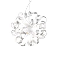 Lampada A Sospensione Vortex Sp6 Argento Ideal-Lux