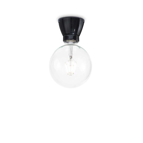 Lampada Da Soffitto Winery Pl1 Nero Ideal-Lux