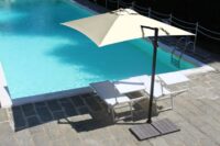Ombrellone a palo laterale Trend Q200x200 cm Made in Italy