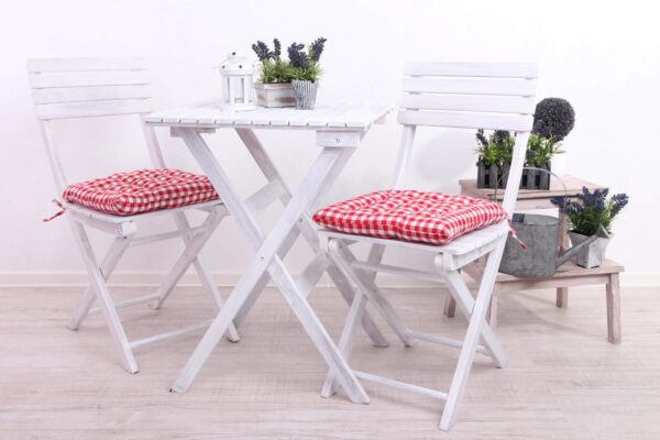 Set di 2 SEDIE DALILA SENZA BRACCIOLI BIANCA