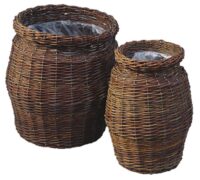 Coprivaso Set 2 Pezzi in vimini