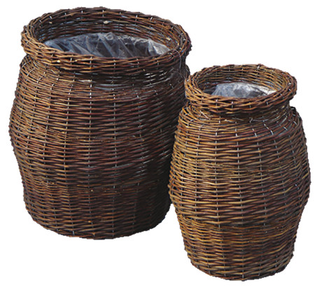 Coprivaso Set 2 Pezzi in vimini
