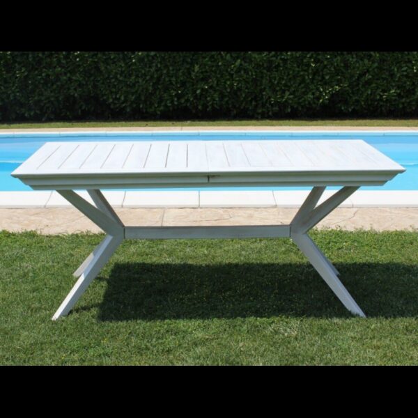 TAVOLO BALI 150/200 X 90 BIANCO