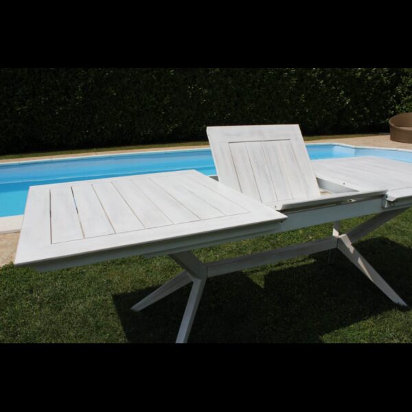 TAVOLO BALI 150/200 X 90 BIANCO